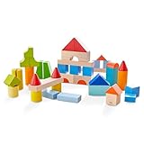 Haba Meine ersten Bausteine - 46 Bunte Holzbausteine mit Baumwolltasche - Made in Germany...