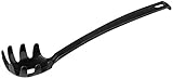 FACKELMANN 23745 30cm hängbar Spaghettilöffel Nero, Küchenhelfer aus Kunststoff,...