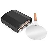 Onlyfire Pizzahaube für Gasgrill, Pizzaaufsatz mit Pizzaschaufel und...