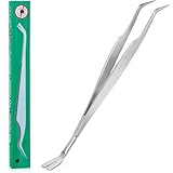 LIVAIA Zeckenzange Metall: 2in1 Zeckenzange Edelstahl für Mensch, Hund und...