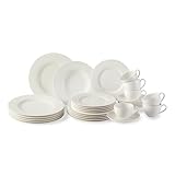 vivo by Villeroy & Boch – Basic White Kombiservice 30 Teilig, Spülmaschinenfest,...