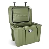 Petromax Kühlbox (50 L, Oliv) | passiv | Eiskühldauer bis zu 12 Tage