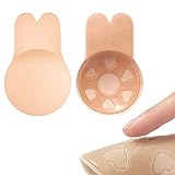 RedPie Klebe BH, Damen trägerloser BH Push up große Brust für rückenfreie und tief...