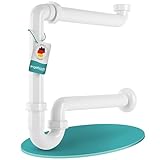 Engelbach® Raumsparsiphon für Waschbecken - Siphon platzsparend 1 1/4' x 32mm...