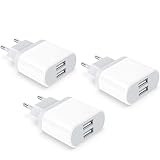 USB Ladegerät, 3-Pack 2.1A/5V Adapter für iPhone 11 XS XR X 8 7 6 6S Plus 14...