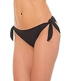 Aquarti Damen Bikinihose seitlich zum Binden Hüftslip in schönen Unifarben,...