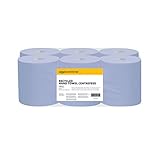 AmazonCommercial Papierhandtücher, 2-lagig Centrefeed-Rolle Recycelt, 6 Rollen (1...