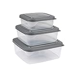 Dynamic24 3 x Mikrowellentopf + Deckel Behälter Set Frischhaltedosen Gefrier...