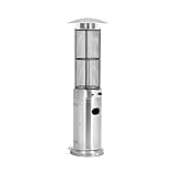Uniprodo Gasheizstrahler 11 kW 1800 mm Höhe Edelstahl Heizstrahler mit Gas...