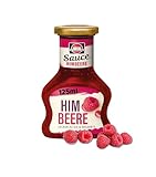 Schwartau Dessert Sauce Himbeere, zum Verfeinern von Desserts und Eis, 125ml