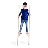 MAMOI® Stelzen Holz 150 cm | Stelzen Kinder mit Höhenverstellung | Kinderstelzen |...