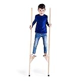 MAMOI® Stelzen Holz 150 cm | Stelzen Kinder mit Höhenverstellung | Kinderstelzen |...