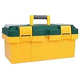 2 Deckel Organizer for Werkzeuge Kleinteile Heavy Duty Portable Tool Box Removable Tray...