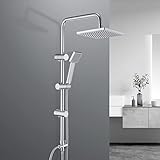 JOHO Edelstahl Regendusche Set, Duschset ohne Armatur, Duschsystem, Überkopfbrause Set,...
