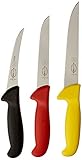 F. DICK Messer Set ErgoGrip 3-teilig (Ausbeinmesser 13 cm „flexibel“, A....