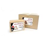 RHINOROCK Kaminholz-Set Premium | 21 kg | 20 kg Buche + 1 kg Natur Holzwolle-Anzünder |...