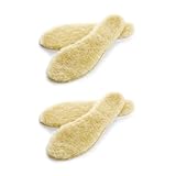 Hinapan 2 Paar Lammfell Einlegesohlen für Damen & Herren, Winter Warme Schuheinlagen aus...