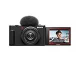 Sony Vlog Kamera ZV-1F | Digitalkamera (Klapp- und drehbares Display, 4K Video, Slow-...