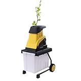 wanwanper Elektrische Holzschredder, 2500W Holzhacker Holzhäcksler mit 45L...