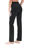 icyzone Damen Bootcut Yogahose Lange Sporthose Hohe Taille Flare Fitness...