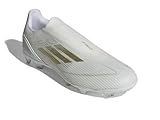 adidas Unisex-Erwachsene F50 League schnürlose Sneaker für festen Boden, Weiß/Gold...