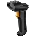 Inateck Barcode Scanner 2D Bluetooth, Kabellose QR Code Scanner, Wireless Handscanner mit...