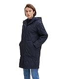 TOM TAILOR Denim Damen Steppmantel mit Kapuze 1030104, 10668 - Sky Captain Blue,...