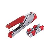 Alpha Elettronica BNC/F/RCA/IEC Kompressionsstecker, Crimpzange für Koaxialkabel