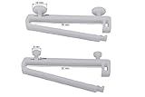 DécoProfi 10x Schlaufengleiter für Gardinenschienen 6mm x 50mm Weiß I Für...