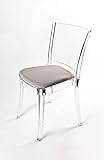 Lucienne Monoblock-Stuhl, Polycarbonat, Tricolor Sand, 6