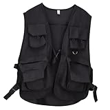 TENDYCOCO Kurze Weste Wanderweste Herren Utility Weste Angelweste Für Herren Weste Mit...