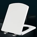 Premium Wc Sitz Eckig Absenkautomatik Toilettendeckel Wc Sitze Klobrille Robust...