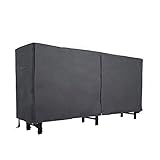 SUNESA Holzlege für Kaminholz Log Rack Cover Outdoor wasserdichte Blockhalterung Praxis...