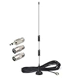 Bingfu DAB UKW FM Radio Antenne mit Magnetfuß 3M Verlängerungskabel Kompatibel...