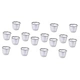 SHOWERORO 16 Stk Teelecker tragbare Teetasse Puderzuckerfilter Tee Kaffeesieb...