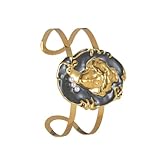 JUYAXIN Moderner verstellbarer Armreif aus Edelstahl mit zarten Schmetterlingskunst, ideal...