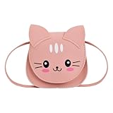Amexo Kleine Mädchen Katze Umhängetasche, Süße Handtaschen kinder Prinzessin...