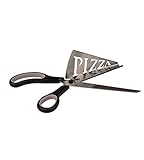 Pizzaschere mit Servierfläche Pizzaschneider mit Edelstahl-Klingen und integrierter...