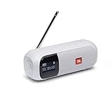 JBL Tuner 2 Radiorekorder in Weiß – Tragbarer Bluetooth Lautsprecher mit MP3,...