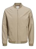 JACK & JONES Herren JJERUSH Bomber NOOS 12165203, Crockery, XL