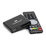 ZUMKUNM 4K Ultra-HD and 1080P Digital Media Player for USB Drives and MicroSD...