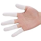 Coeki Latex Fingerlinge,Einweg Fingerschutz Naturlatex ,100 Stück wasserdicht...