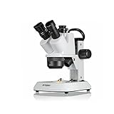 Bresser trinokulares Stereomikroskop Analyth STR Trino 10x - 40x mit getrennt dimmbarem...