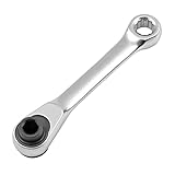 Tlilyy Mini 1/4 Doppelendiger Schnellsteckschlüssel, Ratschenschlüssel, Stange,...