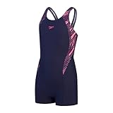 Speedo Girl's HyperBoom Splice Badeanzug, Pink, 7-8 Jahre
