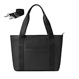 KALIDI Shopper Tasche Damen Groß Tote Bag Uni Tasche arbeitstasche damen mit...