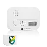 Smartwares Kohlenmonoxid melder, 10 Jahre Sensor, 1.5 Testsieger Wertung, mit Display und...