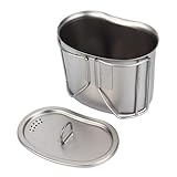 IHONYI Feldflaschenbecher Tragbar Camping Wasserflasche Rostfreier Stahl...