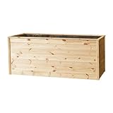 Hochbeet Kiefer | Natur Kiefernholz | 80 x 80 x 210 cm | Hochbeet für Garten,...