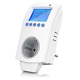 CSL - Wireless Thermostat Steckdose, Digitaler Temperaturregler für Heizgeräte, mit...